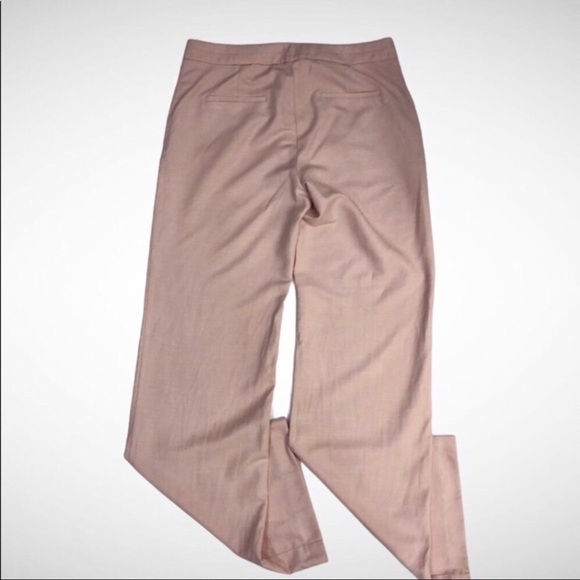 L’Academie The Delphine Pant Wide Leg Cropped Blush Pink High Waist Size XL - Picture 5 of 10